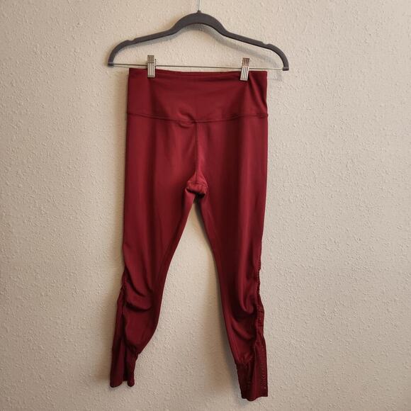 Kate‎ Spade Size Small Red Mesh Leggings Athleisure Wear - Picture 2 of 11